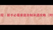 米酒零失败教程新手必看家庭自制米酒攻略附5种创意吃法