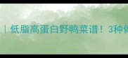 野鸭的家常做法低脂高蛋白野鸭菜谱3种做法鲜掉眉毛