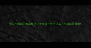当归牛肉汤的家常做法冬季滋补养生汤品气血双补食谱