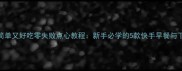 家庭自制简单又好吃零失败点心教程新手必学的5款快手早餐与下午茶配方
