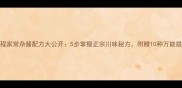 详细教程家常杂酱配方大公开5步掌握正宗川味秘方附赠10种万能搭配技巧