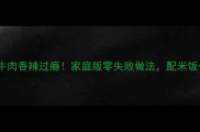 孜然牛肉香辣过瘾家庭版零失败做法配米饭一绝