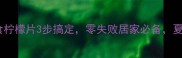 懒人必看即食柠檬片3步搞定零失败居家必备夏天解暑神器