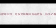 软糯香甜零失败电饭煲版糯米莲藕教程新手必看家常菜