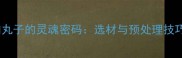 肉丸子的灵魂密码选材与预处理技巧