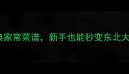 东北菜零失败30道经典家常菜谱新手也能秒变东北大厨附万能调味公式
